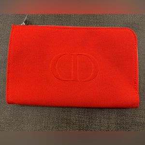 Brand New Red Dior makeup pouch/cosmetic bag
